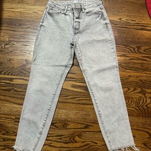 Old Navy Light Gray Women's Ankle Jeans